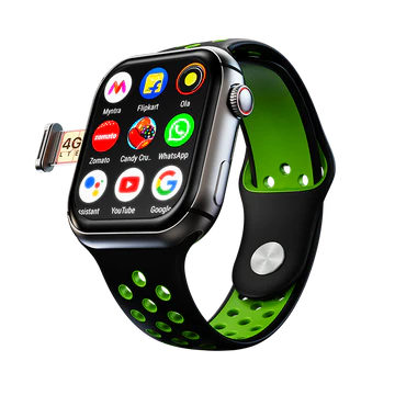 Fire-Boltt Dream WristPhone - 4G SIM/LTE/WiFi, Bluetooth Android OS, Play store unlimited apps, GPS Smartwatch  (Midnight Steel Strap, Free Size)