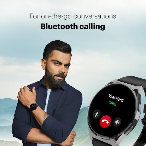 Noise Newly Launched Nova 1.46" Amoled Display with in-Built Bluetooth Calling,Premium Finish with Latest Ui,466 * 466Px Ultra Hd Viewing,110+ Sports Modes Smart Watch for Men&Women (Jet Black)