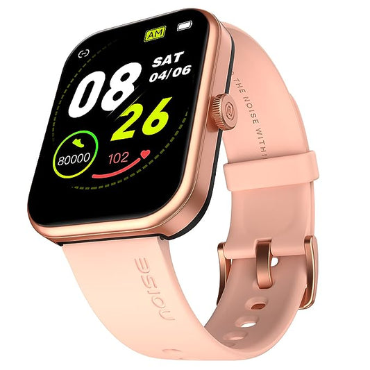 Noise Pulse 2 Max 1.85" Display, Bluetooth Calling Smart Watch, 10 Days Battery, 550 NITS Brightness, Smart DND, 100 Sports Modes, Smartwatch for Men and Women (Rose Pink)