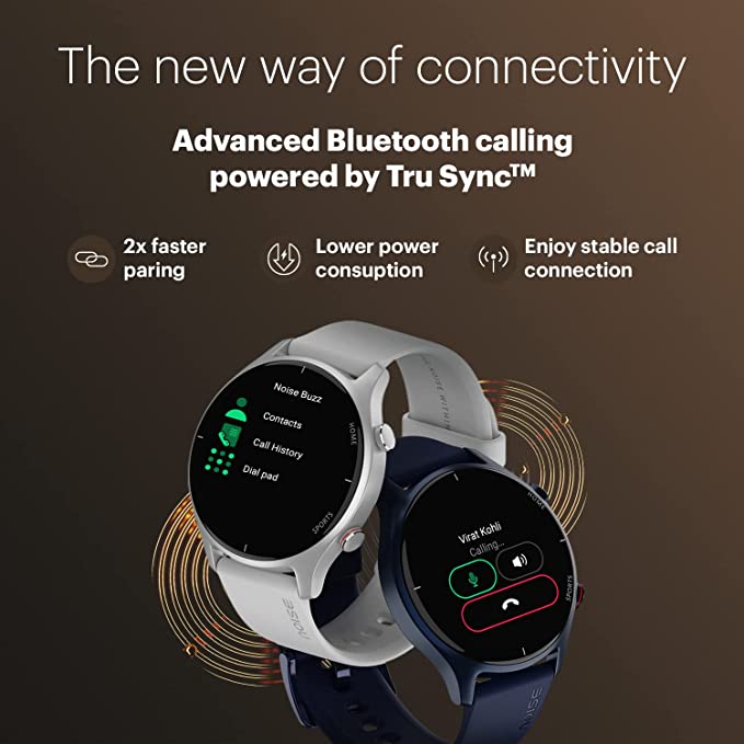 Noise Twist Bluetooth Calling Smart Watch with 1.38" TFT Biggest Display, Up-to 7 Days Battery, 100+ Watch Faces, IP68, Heart Rate Monitor, Sleep Tracking (Midnight Blue)