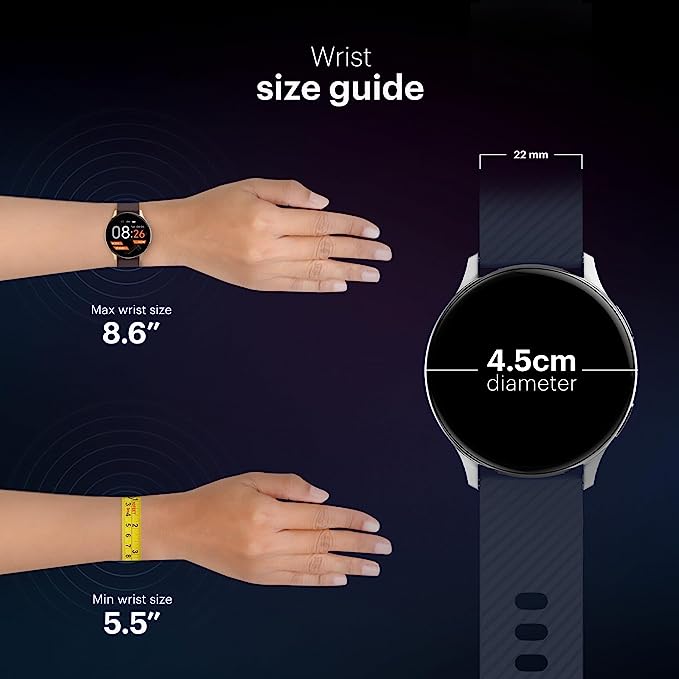 Noise Newly Launched NoiseFit Vortex with 1.46" AMOLED Display Bluetooth Calling Smart Watch, IP68 Rating, Metallic Build & High Resolution Smartwatch for Men & Women (Jet Black)