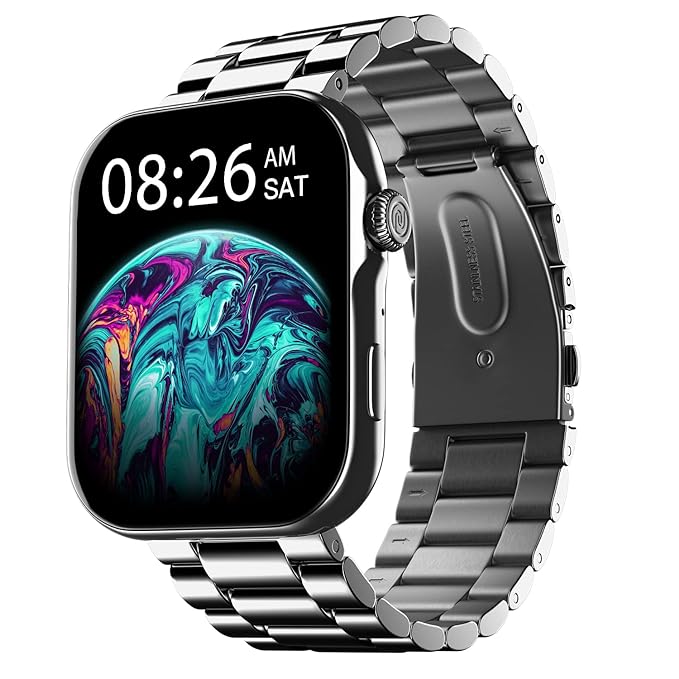 Noise ColorFit Ultra 3 Bluetooth Calling Smart Watch with Biggest 1.96″ AMOLED Display New Smart Watch Classic Black